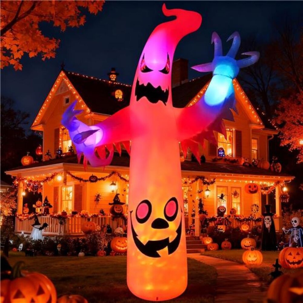 12 FT Halloween Decorations‎ Outdoor, Halloween Inflatables Ghost Decoration,